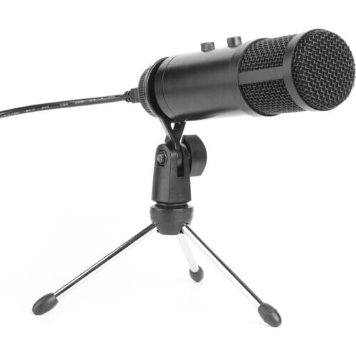 USB Condenser Microphone Wired Cardioid Microphone For Laptop Computer Recording Studio Streaming Voice Skype Chatting Podcast