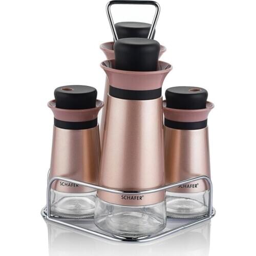 SchaferKitchen House 5 Piece Oil-Vinegar Container Spice Set