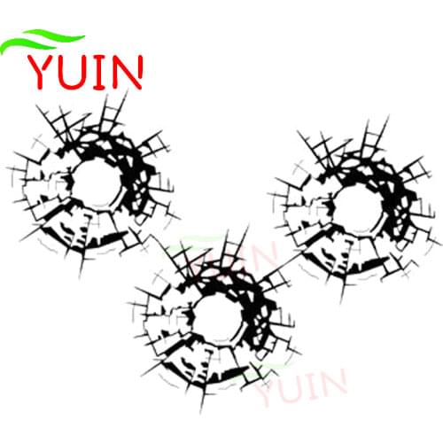 Bullet Hole Art Car Decals Fashion Window Decoration Personalized PVC Waterproof Sunscreen Stickers Can Be Customized Color