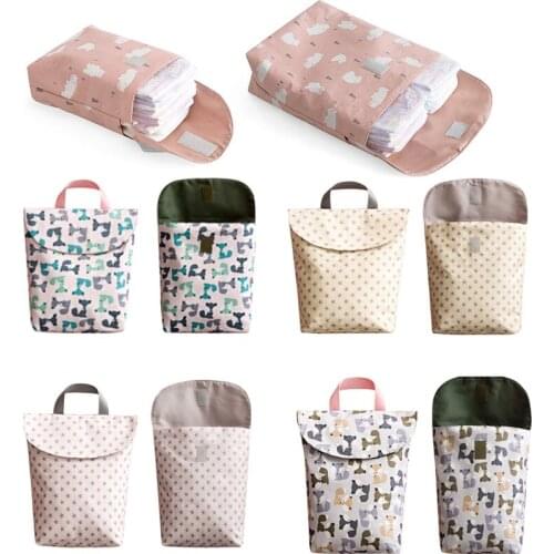 Diapering Toilet Training Packages Mini Waterproof Wet Dry Bag for Baby Infant Cloth Diaper Nappy Pouch Reusable