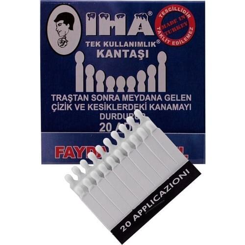 İha Disposable Bloodstone 24*20 Pack Beard Mustache Tıraşında Blood Stop Razor Cut Injury Shaving Kazası Razor cut-Outs