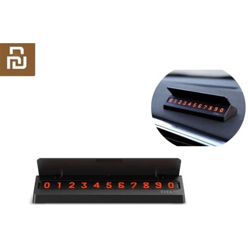 Original Xiaomi mijia Bcase TITA Flip Type Car Temperary Parking Phone Number Card Plate Mini Car Decoration For xiaomi Mi home