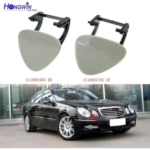 2118801705 (LH) &2118801805 (RH) Pair Front Bumper Headlight Washer Nozzle Cover For Mercedes E280 E350 E550 W211 2007 2008 2009