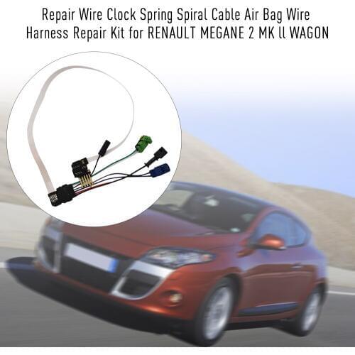 Repair Wire Clock Spring Spiral Cable Wire Harness Repair Kit for RENAULT MEGANE 2 MK ll WAGON
