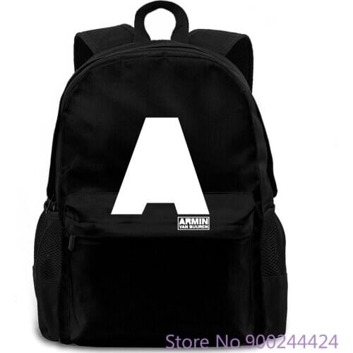 Armin Van Buuren Black Brand Fitness Body Building adults women men backpack laptop travel school adult student