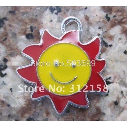 S21440 100Pcs/Lots Alloy Metal charms enamel charms key charms bead