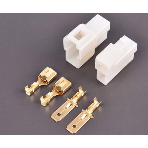 1Pcs Usual T-Type Power Plug T-Type 2 Pin DC Power Male Female Connector Plug for Vehicular Walkie Talkie