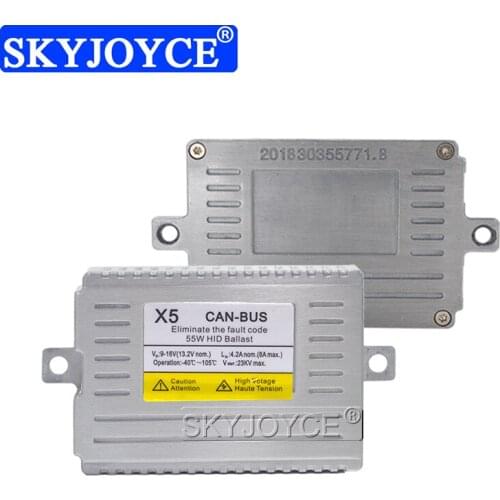SKYJOYCE 12V 55W DLT X5 Error Free Canbus Xenon Ballast AC HID Decoder Ballast For Car Auto Xenon Bulb Kit H1 H4 H7 H8 H3 H11