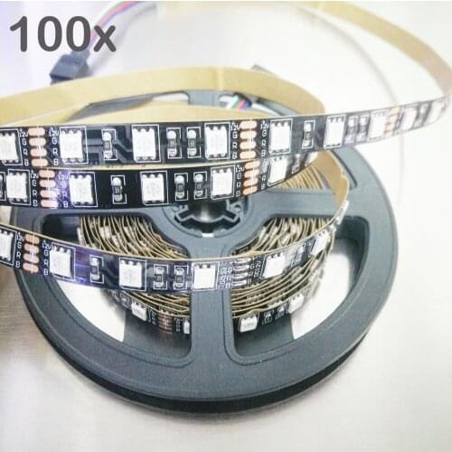 FREE DHL/FEDEX 500m/lot black PCB 300LED RGB/white/warm white LED Strip,non waterproof DC12V 5050 LED Strip lights,60LED/m 8056
