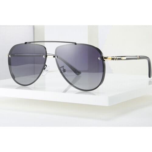 TAC1.1MM Lens Polarized Sunglasses Men Classic Aviation Style Mens Sunglasses Double Bridge Driving Fishing Glasses gafas G50004