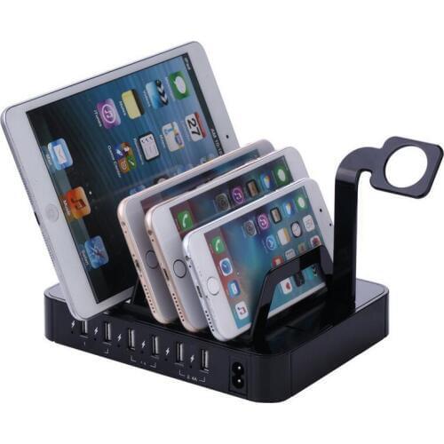 Multi Function Universal USB Charger 6 Ports Charging Station Dock Stand Holder For iPhone 7 6 6S Plus 5 Samsung xiaomi iwatch