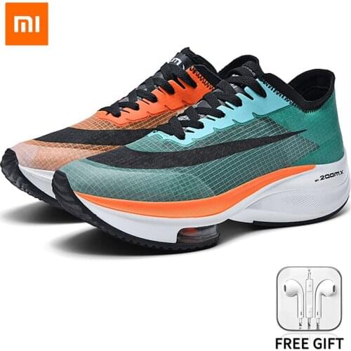 Xiaomi Youpin Marathon Running Shoes Mens Sneakers Large Size Mesh Breathable Fashion Low-top Men Flat Sports Casual Shoes