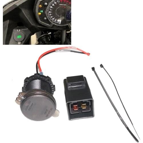 Motorcycle USB Charger Voltage Display for Kawasaki versys650/1000/ X300/ X650/ninja400/ninja650 with Relay/12V 22A