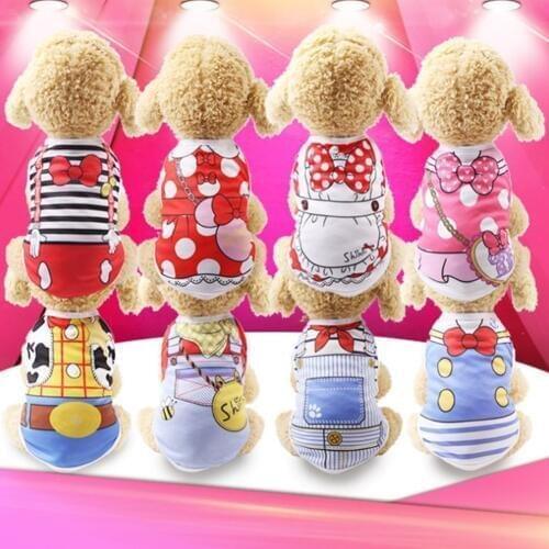 KEMISIDI Dog Vest Summer Pet Clothes For Dogs Cat Vest Shirt For Dogs Costume Small Medium Dog Clothes Chihuahua Yorkshire