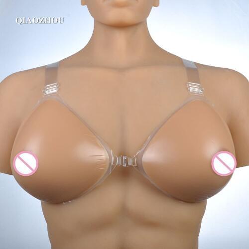 1400g big E cup Cheap Hot sale breast boobs silicone artificial breasts with bra straps wholesale and drop shipping