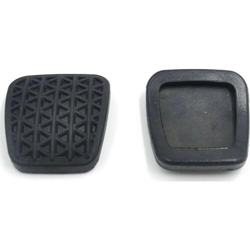 2pcs Pedal Pad Rubber Covers Brake Clutch Pedal Pad Rubber Cover Protective Case Auto Replacement Parts