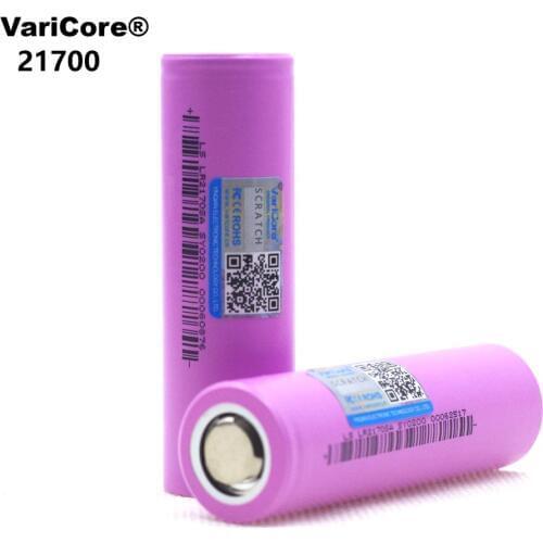 2PCS VariCore 21700 Rechargeable Li-Ion Battery 4000 mAh 3.7 V 15A Power 5C Discharge 3-Cell Lithium Battery EV Battery DIY