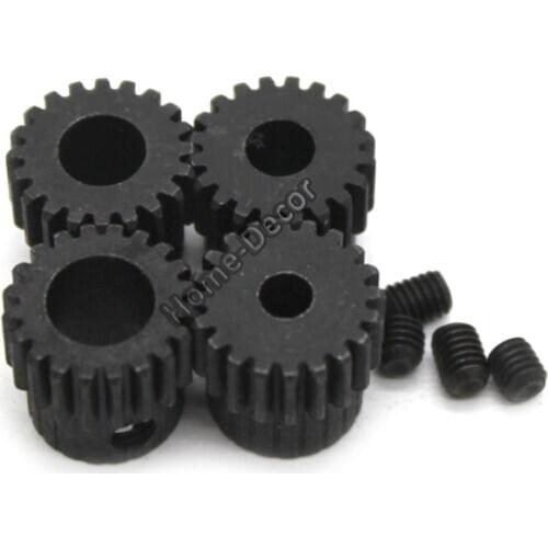 3 PCS 20T Teeth 0.5 Modulus DIY Spindle Steel Gear Toy Car Motor Gearbox Model Toy Motor Gear