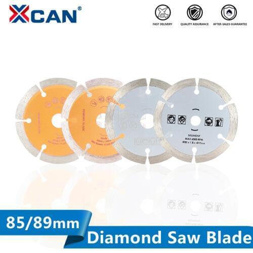 XCAN Diamond Saw Blade Diameter 85/89mm Dry-Cut Disc for Cutting Concrete Ceramic Brick Marble Stone Circular Saw Blade