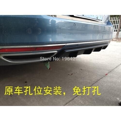 Car Styling ABS Paint Rear Bumper Lip Spoiler Trunk Diffuser Cover For Volkswagen VW Passat B8 Variant 2016 2017 2018 2019