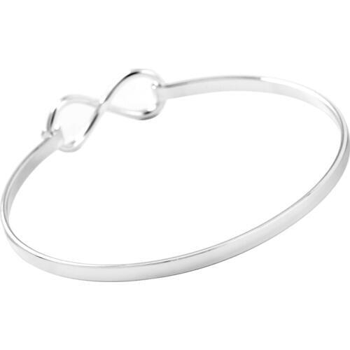 IJB0446 Infinity Logo Bracelet Stainless Steel Bangles/Bracelets Fashion Jewelry Gift for Women