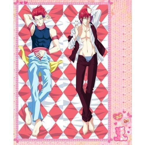 Anime Cartoon Hunter X Hunter Double-Sided Bolster Hugging Pillow Case Pillow Cover Pillowcase Peach Skin 2 Way No.9109