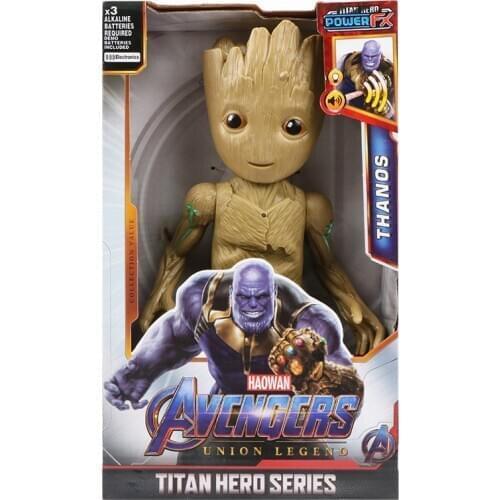 Marvel Guardians of the Galaxy Growing Groot Captain America Avengers Titan Hero Series Action Figure Toys for Children