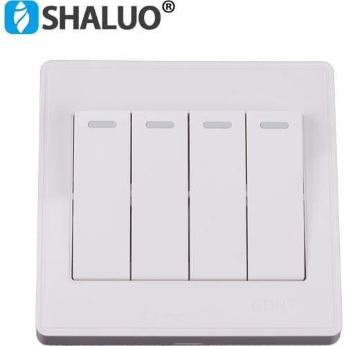 Chint cheap 4 buttons light on off switch four open smart control molds house wall push switch board controller