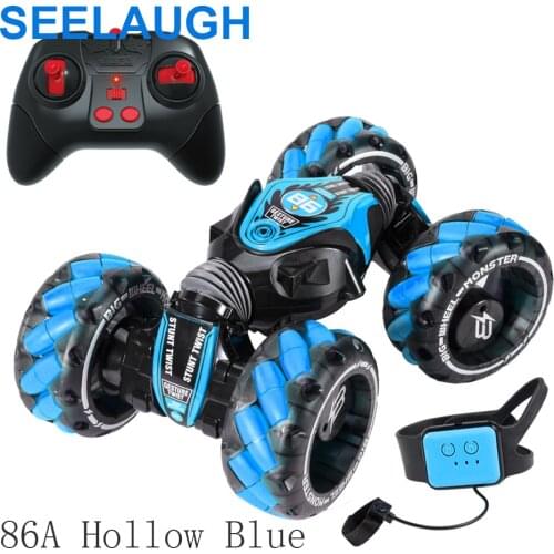 2.4G Remote Control RC Car 4WD Gesture Induction Car Stunt Drift 360 Degree Twisting Drift Off-Road Cars Vehicle Toy Gift Sylhai