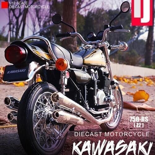1pcs Simulation of 1/12 Kawasaki motorcycle alloy model 750-RS (Z2) Collectible motorcycle model finished parts