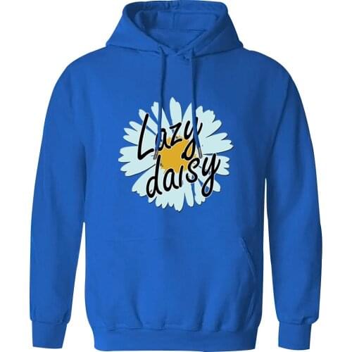 Hooded Mens Lazy Daisy Print K-pop Casual Sweatshirts and Hoodie Outwear Streetwear Clothing Tops Fashion 2020 Moletom Masculino