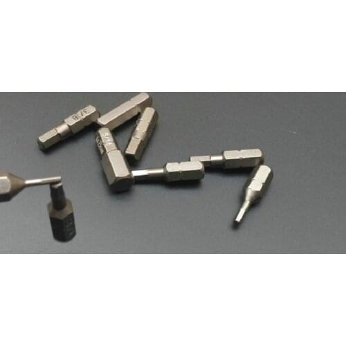 New S2 25pcs Hexagon Bit 3/16" Allen head bit Long 25mm British system