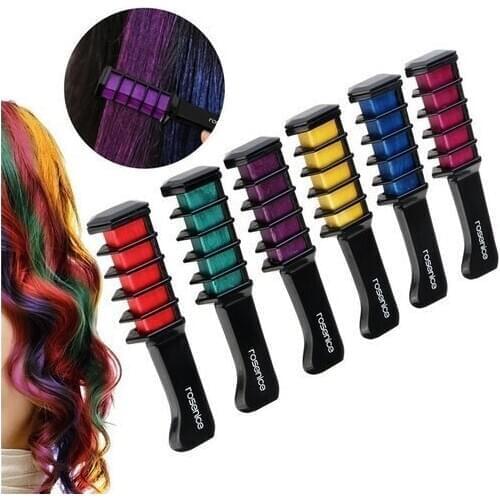 NEW 9 Colors Mini Disposable Hair Dye Comb Personal Use Hair Chalk Dye Kits Temporary party Cosplay Salon Hair Coloring TSLM2