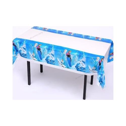 1000*1800mm Frozen Disposable Tablecloth Party Decoration Aisha Queen Childrens Birthday Party Props Venue Layout Decoration