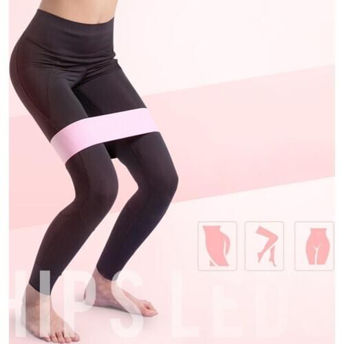 Wholesale Cotton Gym Home Body Shaping Fitness Yoga Hip Leg Circle Elastic Resistance Band Health Yoga Training Accessories