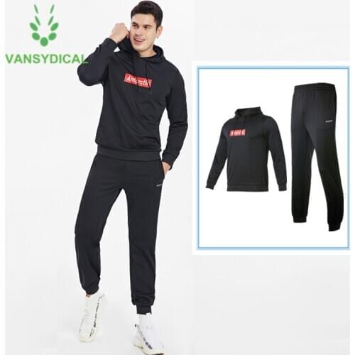 Autumn Winter Sportswear Men Sports Suit Letters Running Set Workout Hoodies and Pants Outfit Fitness Training Jogging Tracksuit