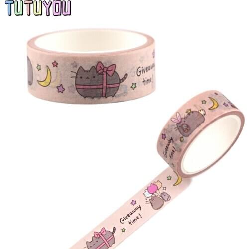PC507 Cat Cute Cartoon Washi Tapes Scrapbooking DIY Decorative Creative Kawaii Masking Tapes