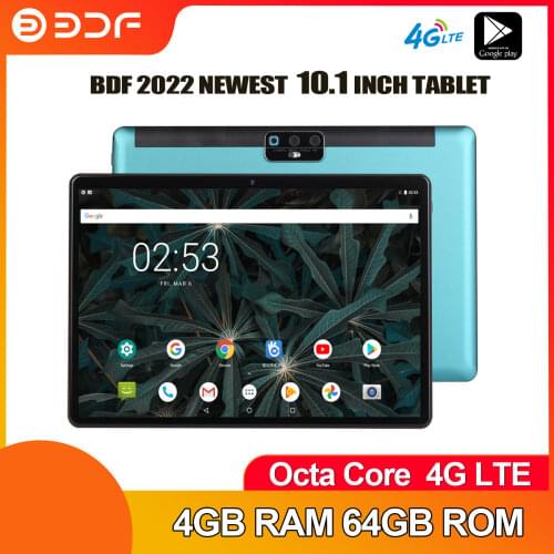 2021 New Arrival 4G LTE Tablets 10 Inch Android 9.0 Octa Core Google Play Dual 4G SIM Cards GPS Bluetooth WiFi Tablet Pc 10.1