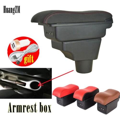 For Toyota sienta Armrest box Rotatable Center Centre Console Storage Box with cup holder ashtray USB interface products accesso