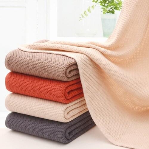 Portable Honeycomb Absorbent Quick-drying Household Bathroom Bath Towel Pure Cotton Jacquard Plain Fitness Swimming Towel