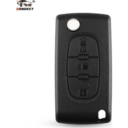 Dandkey CE0536 CE523 HCA VA2 3B Remote Fob Car Key Cover For Citroen C2 C3 C4 C5 C6 C8 For Peugeot 407 307 308 607