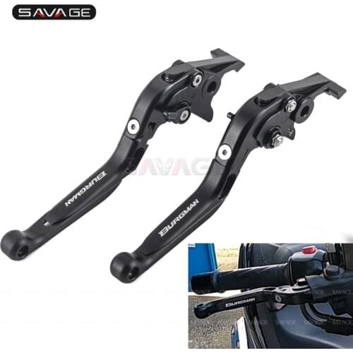 Brake Clutch Levers For SUZUKI Burgman 125 UH-125 150 200 UH 250 400 AN Motorcycle Accessories Adjustable Retractable Lever