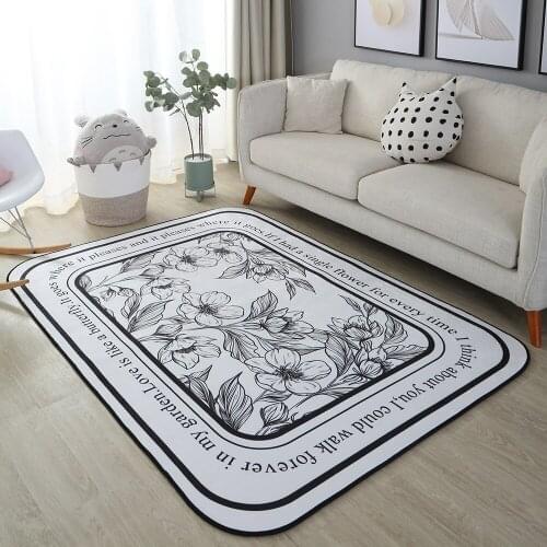 Nordic Simplicity Carpet Living Room Carpet with Geometric Print Living Room Decoration Rug Large Bedroom Rugs Floor Mat
