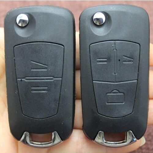 2/3 Buttons Modified Folding Flip Remote Car Key Shell Case For Vauxhall Opel Corsa Agila Meriva Combo HU100/HU43/Right/Left