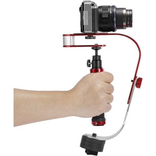 Video Camera Stabilizer with Low Profile Handle Handheld Stabilizer for DSLR Cameras, DV, Smartphone, or Any Camera up to 1.5kg