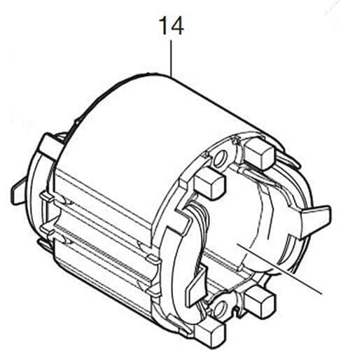 Field 599366-8 Stator 220-240V For Makita 6411