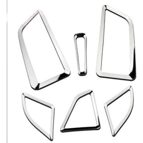 Stainless Steel Air Conditioning Vent Sequins Air Conditioner Vents Sticker for Ford Focus 3 4 2012 2013 2014 2015 2016