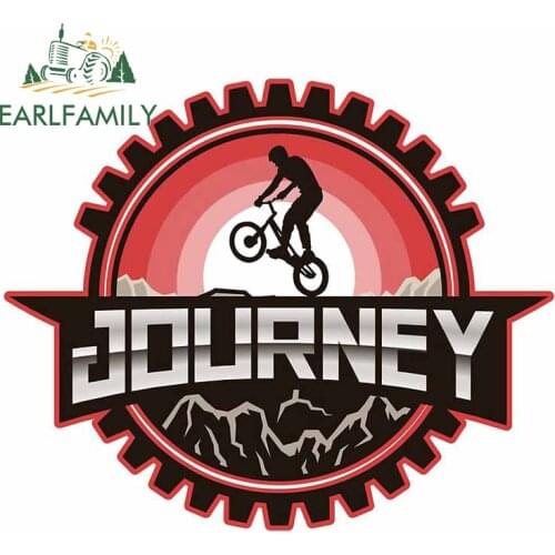 EARLFAMILY 13cm x 10.9cm for Journey Vinyl Car Sticker Personality Custom Printing Motorcycle Waterproof Decal for Vehicle VAN