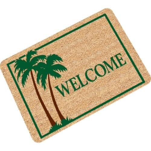 Zeegle Letters Pattern Welcome Entrance Mats Non-slip Bathroom Bath Mats Door Mats Bedroom Floor Carpets Kitchen Area Rugs