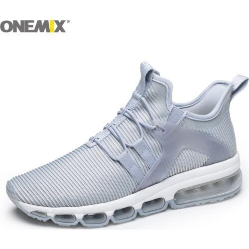 ONEMIX Womens Air Running Shoes White Breathable Sneakers Outdoor Sports Jogging Shoes Mesh Women Light Anti-Skid Tennis Shoes